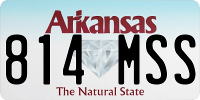 AR license plate 814MSS