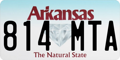 AR license plate 814MTA