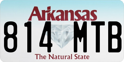 AR license plate 814MTB