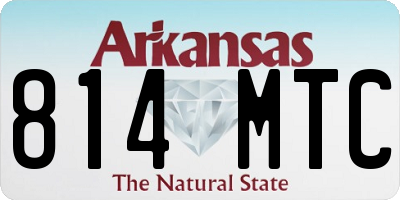 AR license plate 814MTC