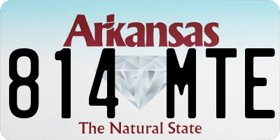 AR license plate 814MTE