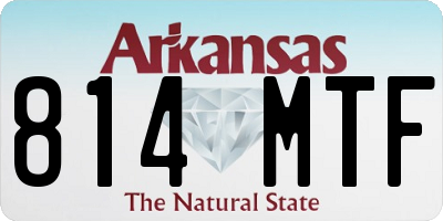 AR license plate 814MTF