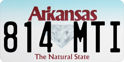 AR license plate 814MTI