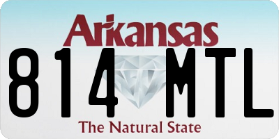 AR license plate 814MTL