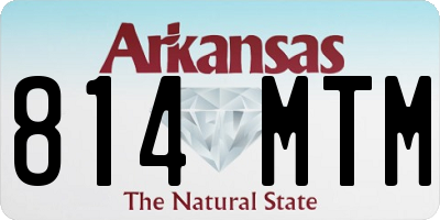AR license plate 814MTM