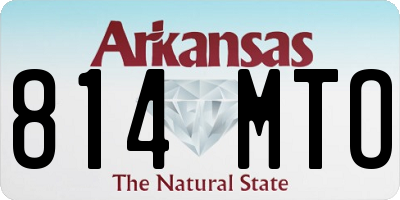 AR license plate 814MTO