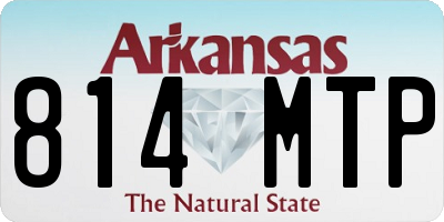AR license plate 814MTP