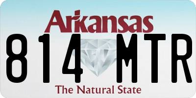 AR license plate 814MTR