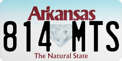 AR license plate 814MTS