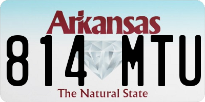 AR license plate 814MTU