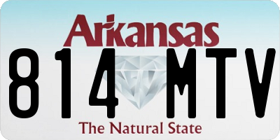 AR license plate 814MTV