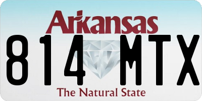 AR license plate 814MTX
