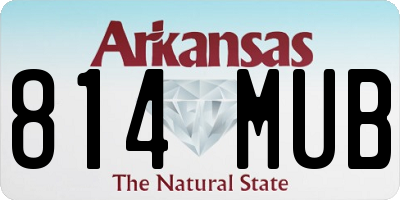 AR license plate 814MUB