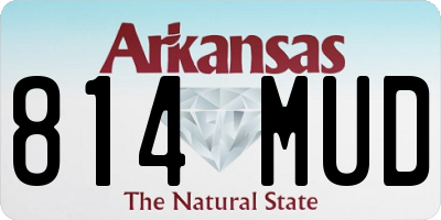 AR license plate 814MUD