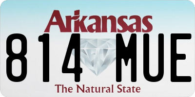 AR license plate 814MUE