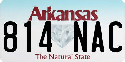 AR license plate 814NAC