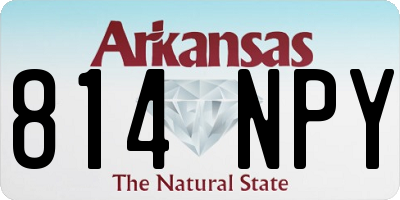 AR license plate 814NPY