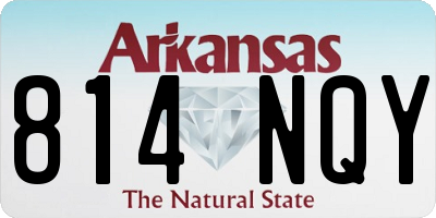 AR license plate 814NQY
