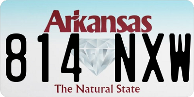 AR license plate 814NXW