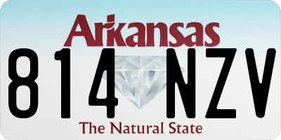 AR license plate 814NZV