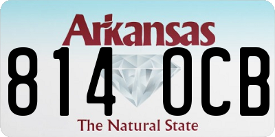 AR license plate 814OCB