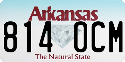 AR license plate 814OCM