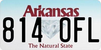 AR license plate 814OFL