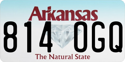 AR license plate 814OGQ