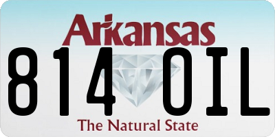 AR license plate 814OIL
