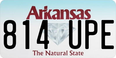 AR license plate 814UPE