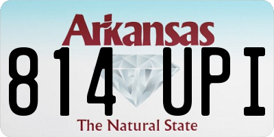 AR license plate 814UPI