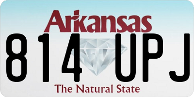 AR license plate 814UPJ