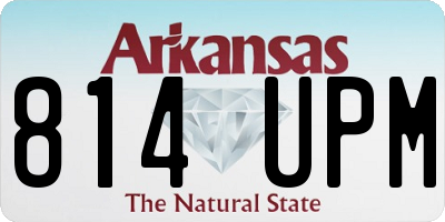 AR license plate 814UPM