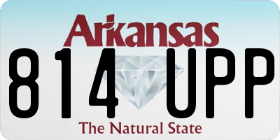 AR license plate 814UPP
