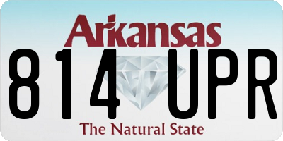 AR license plate 814UPR