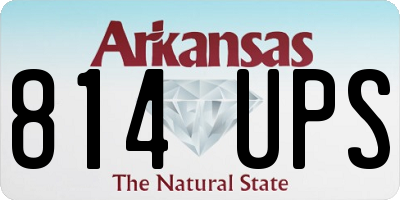 AR license plate 814UPS