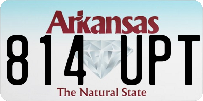 AR license plate 814UPT