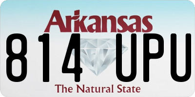 AR license plate 814UPU