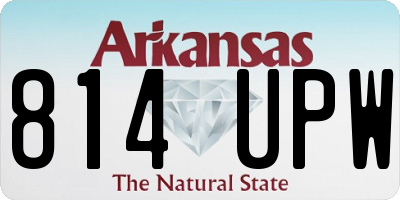 AR license plate 814UPW