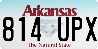 AR license plate 814UPX