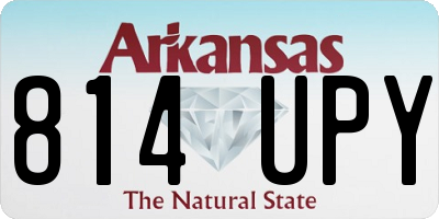 AR license plate 814UPY