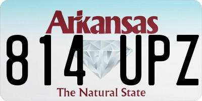 AR license plate 814UPZ