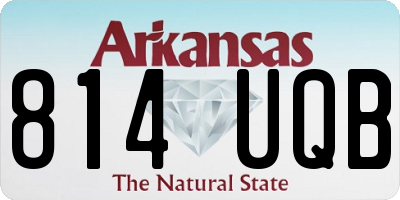 AR license plate 814UQB
