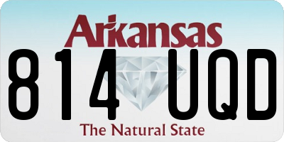 AR license plate 814UQD