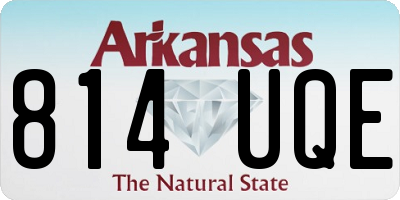 AR license plate 814UQE