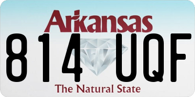 AR license plate 814UQF