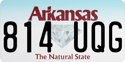 AR license plate 814UQG
