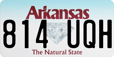 AR license plate 814UQH