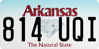 AR license plate 814UQI