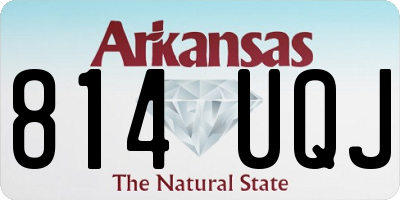 AR license plate 814UQJ